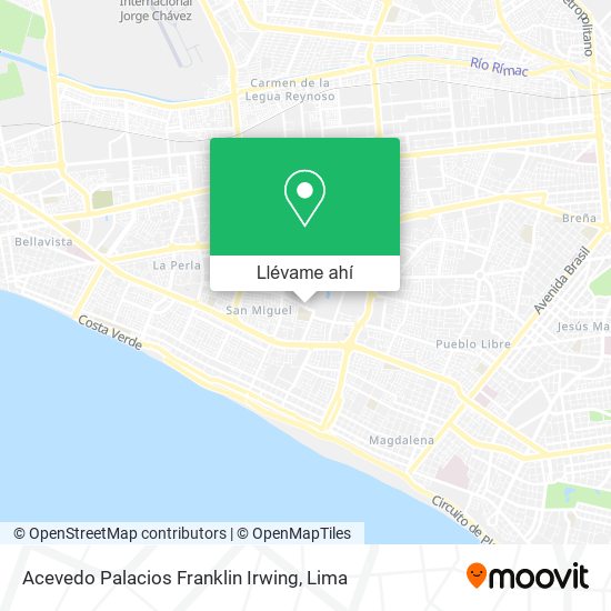 Mapa de Acevedo Palacios Franklin Irwing