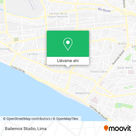 Mapa de Bailemos Studio
