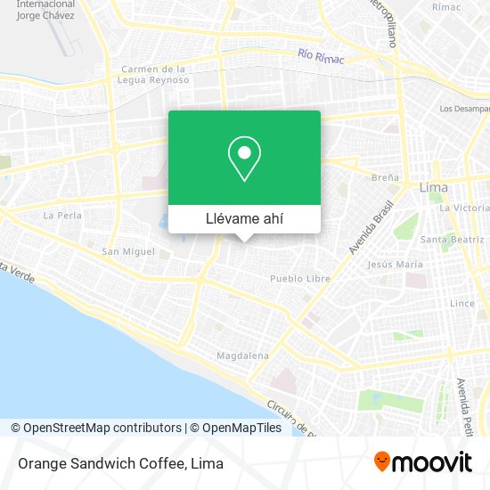 Mapa de Orange Sandwich Coffee
