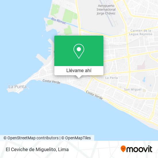 Mapa de El Ceviche de Miguelito