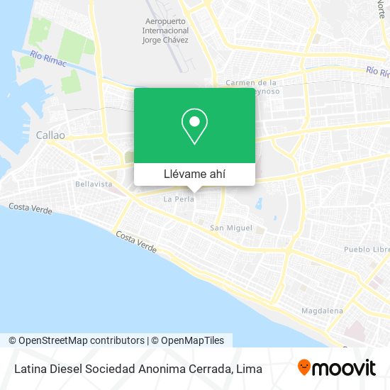 Mapa de Latina Diesel Sociedad Anonima Cerrada