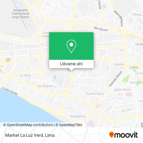 Mapa de Market La Luz Verd