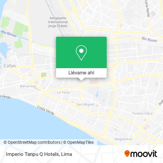 Mapa de Imperio Tanpu Q Hotels