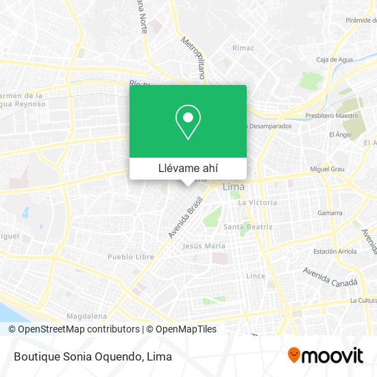 Mapa de Boutique Sonia Oquendo