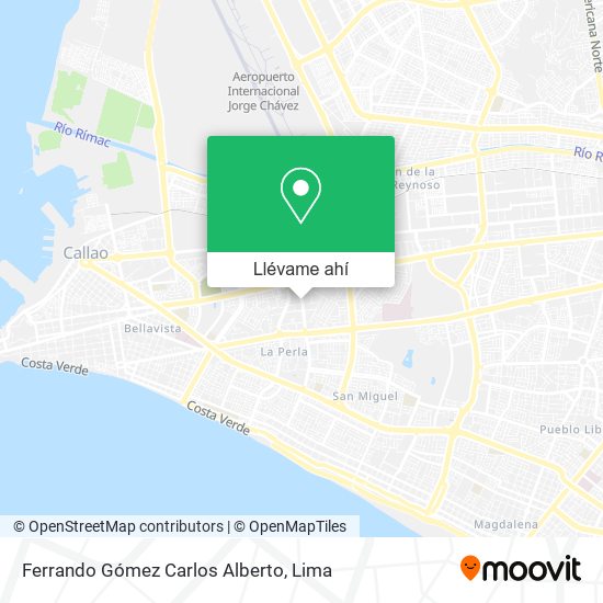 Mapa de Ferrando Gómez Carlos Alberto