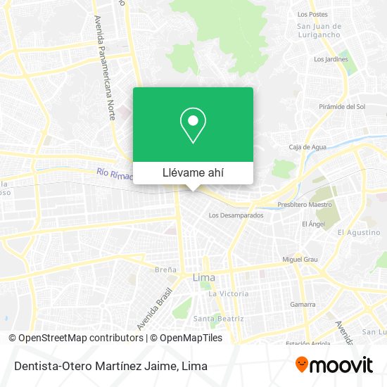 Mapa de Dentista-Otero Martínez Jaime