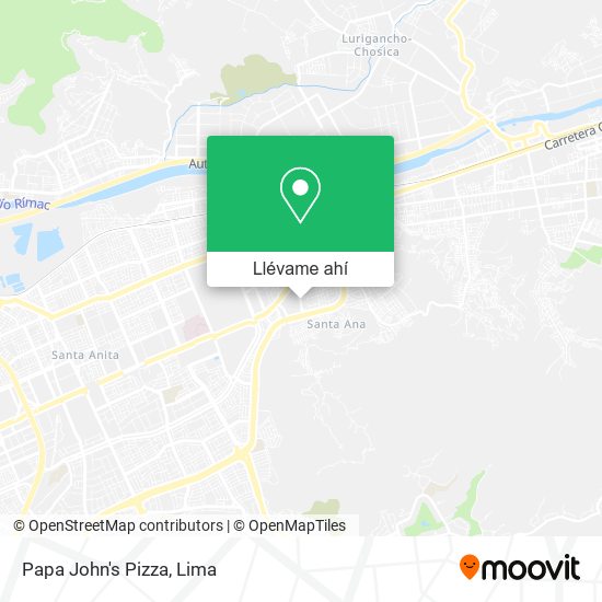 Mapa de Papa John's Pizza