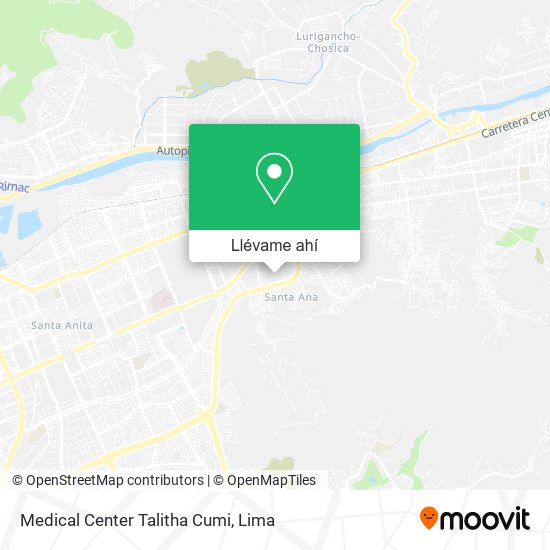 Mapa de Medical Center Talitha Cumi