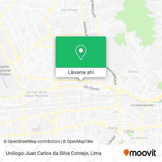 Mapa de Urólogo-Juan Carlos da Silva Cornejo