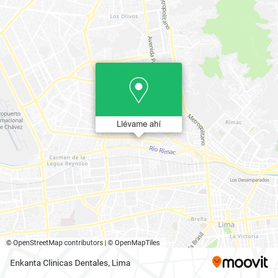 Mapa de Enkanta Clinicas Dentales