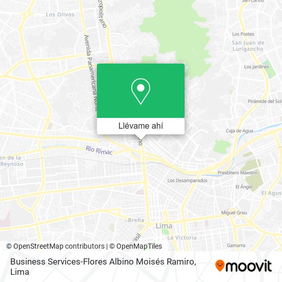 Mapa de Business Services-Flores Albino Moisés Ramiro