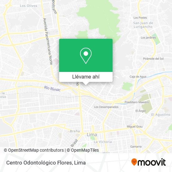 Mapa de Centro Odontológico Flores