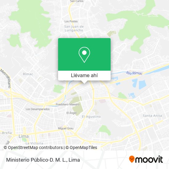 Mapa de Ministerio Público-D. M. L.