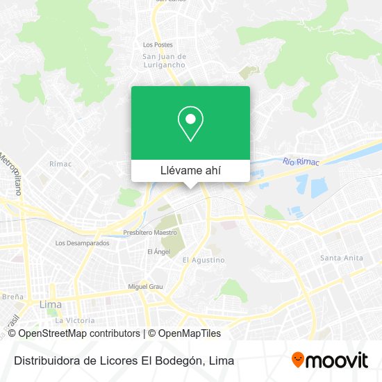 Mapa de Distribuidora de Licores El Bodegón