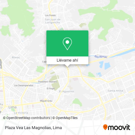 Mapa de Plaza Vea Las Magnolias