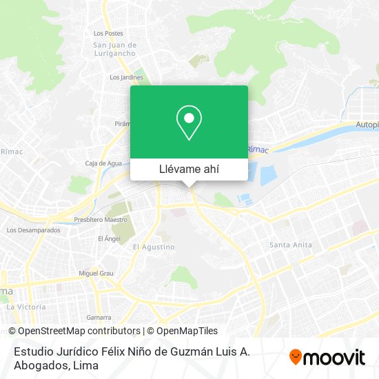Mapa de Estudio Jurídico Félix Niño de Guzmán Luis A. Abogados