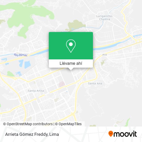 Mapa de Arrieta Gómez Freddy