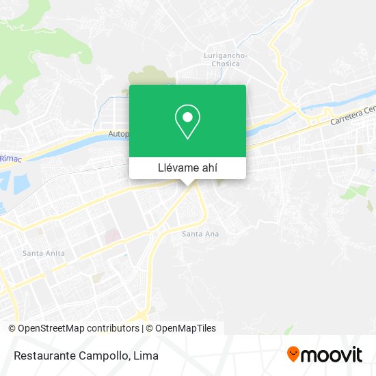 Mapa de Restaurante Campollo