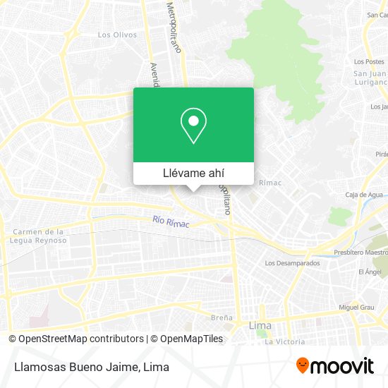 Mapa de Llamosas Bueno Jaime