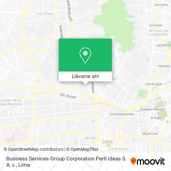 Mapa de Business Services-Group Corporation Perñ Ideas S. A. c.