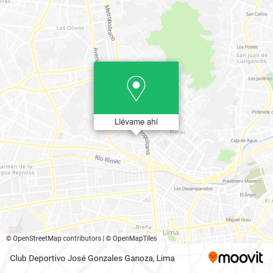 Mapa de Club Deportivo José Gonzales Ganoza