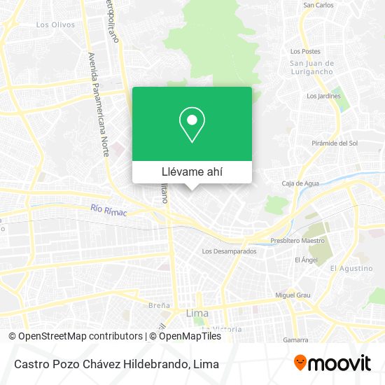 Mapa de Castro Pozo Chávez Hildebrando