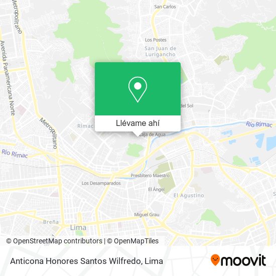 Mapa de Anticona Honores Santos Wilfredo