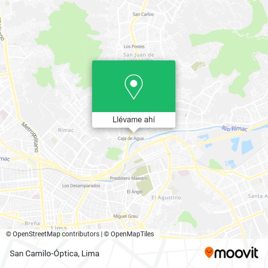 Mapa de San Camilo-Óptica