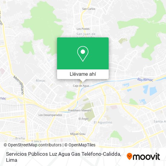 Mapa de Servicios Públicos Luz Agua Gas Teléfono-Calidda