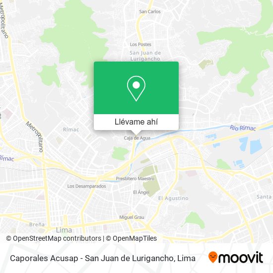 Mapa de Caporales Acusap - San Juan de Lurigancho