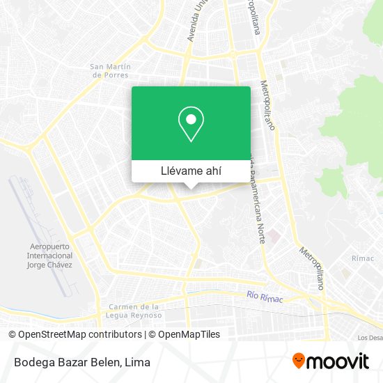 Mapa de Bodega Bazar Belen