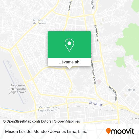 Mapa de Misión Luz del Mundo - Jóvenes Lima