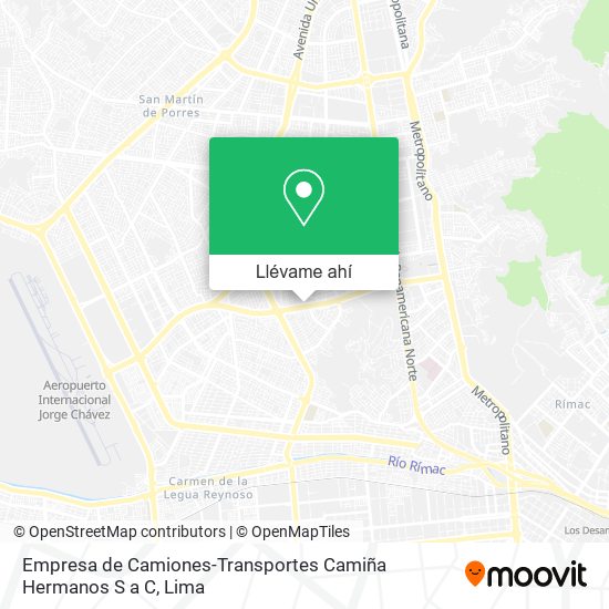 Mapa de Empresa de Camiones-Transportes Camiña Hermanos S a C