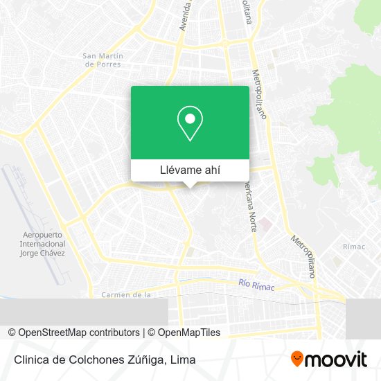 Mapa de Clinica de Colchones Zúñiga