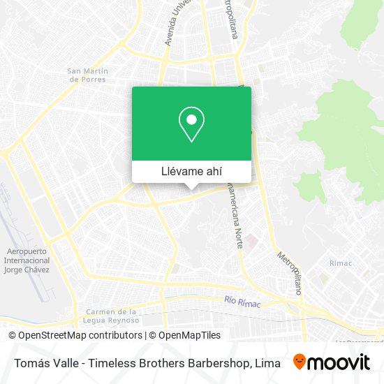 Mapa de Tomás Valle - Timeless Brothers Barbershop