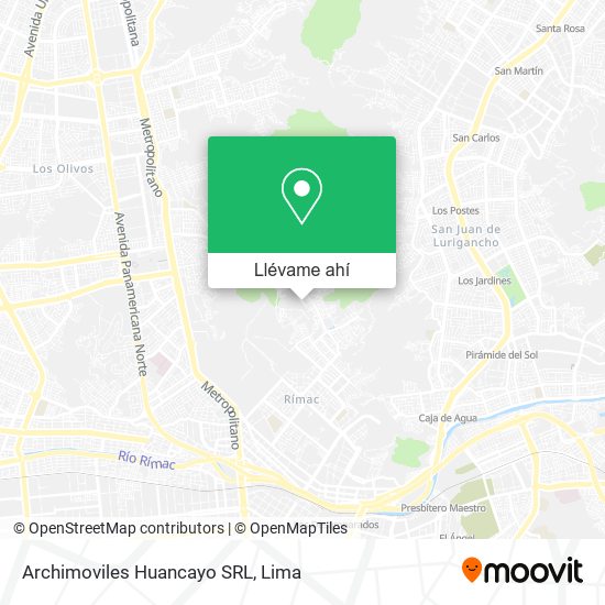 Mapa de Archimoviles Huancayo SRL