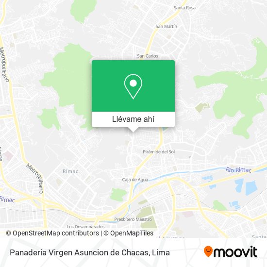 Mapa de Panaderia Virgen Asuncion de Chacas