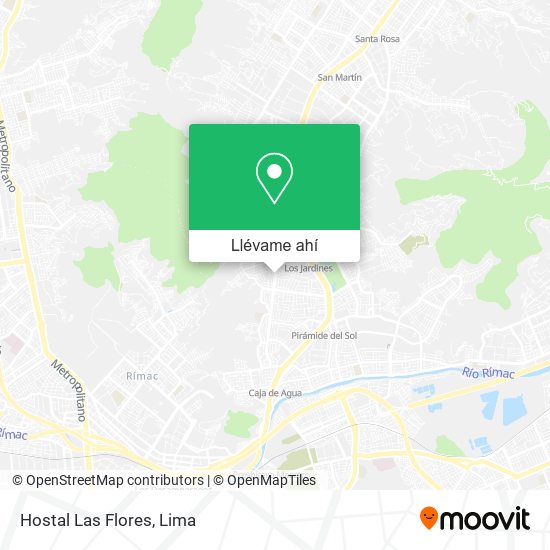 Mapa de Hostal Las Flores