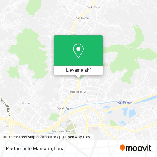 Mapa de Restaurante Mancora