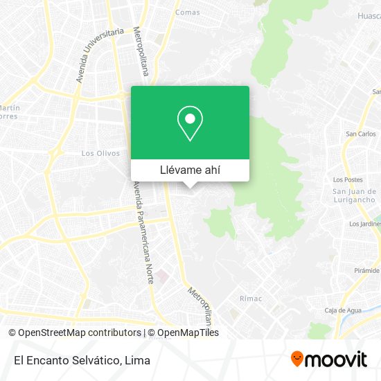 Mapa de El Encanto Selvático