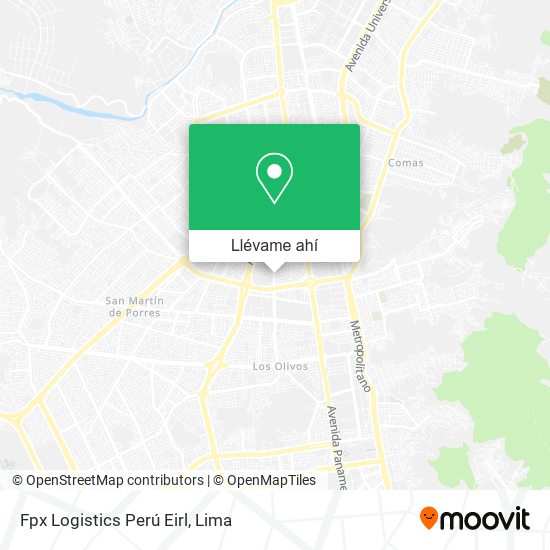 Mapa de Fpx Logistics Perú Eirl