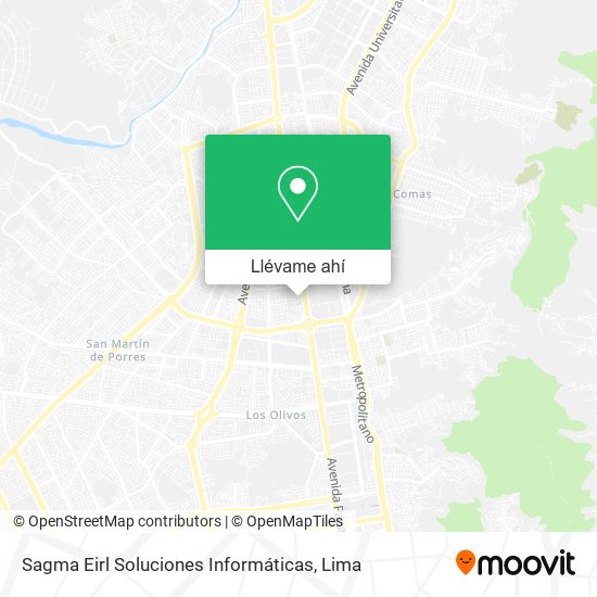 Mapa de Sagma Eirl Soluciones Informáticas