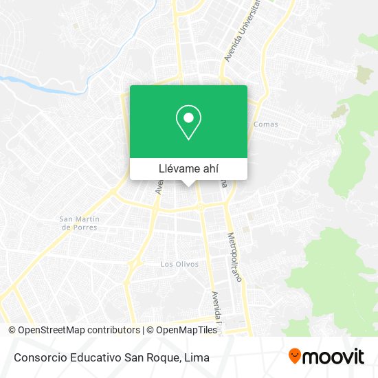 Mapa de Consorcio Educativo San Roque