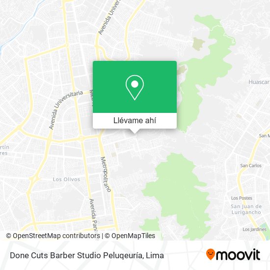 Mapa de Done Cuts Barber Studio Peluqeuría