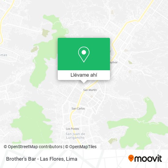 Mapa de Brother's Bar - Las Flores