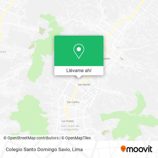 Mapa de Colegio Santo Domingo Savio