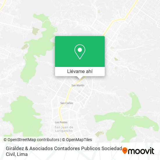 Mapa de Giráldez & Asociados Contadores Publicos Sociedad Civil