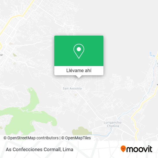 Mapa de As Confecciones Cormall