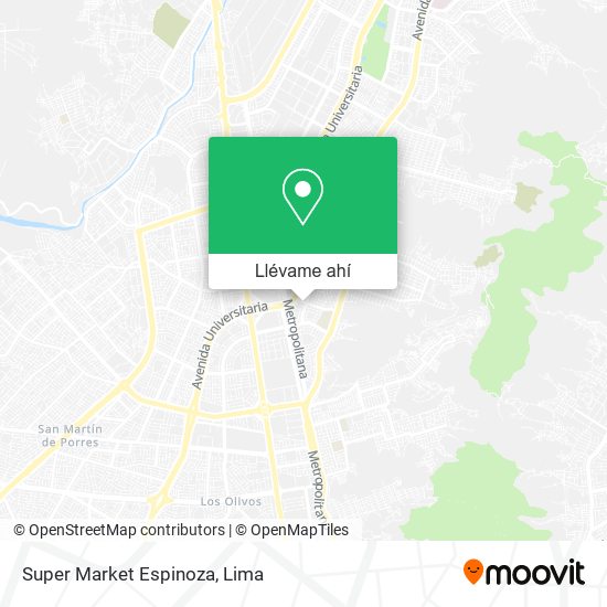 Mapa de Super Market Espinoza