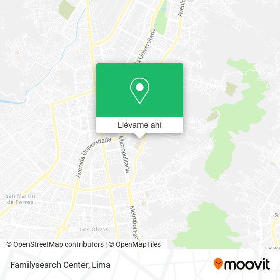 Mapa de Familysearch Center